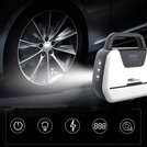 Kompresor samochodowy MBG line 1866 - sprężarka 12V / 230V LED pompka z wyświetlaczem LCD 