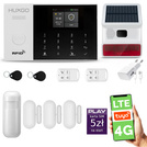 Alarm bezprzewodowy WiFi + GSM 4G - zestaw alarmowy HUXGO z aplikacją TUYA - HXA005 4G B D3 BS z syreną bezprzewodową