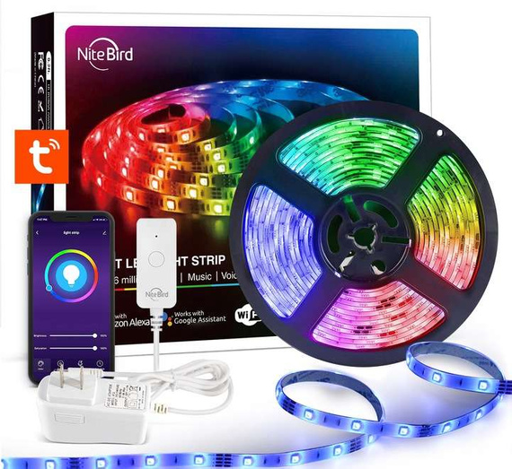 Taśma LED WiFi zdalne sterowanie - pasek 5m RGB kompatybilna z aplikacją TUYA SMART