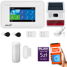 Bezprzewodowy alarm GSM + WiFi - system alarmowy HUXGO z aplikacją TUYA - zestaw alarmowy HXA006 2G W R1 BS z syreną bezprzewodową