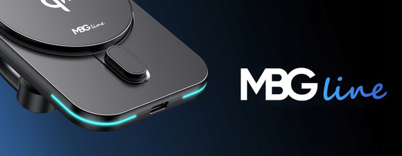 Uchwyt samochodowy na telefon iPhone z ładowarką indukcyjną MagSafe QI2 - MBG Line MBG-Q2