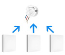 Wyłącznik pojedynczy Linptech biały K9W1(biały) + odbiornik  R2