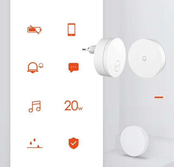 Bezprzewodowy dzwonek LINPTECH G6LW z WiFi kompatybilny z aplikacją TUYA SMART