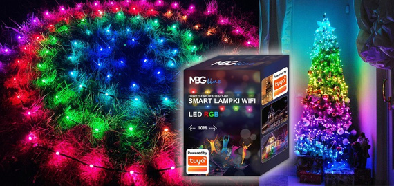 Lampki choinkowe WiFi 20m - SMART lampki LED USB kompatybilne z aplikacją TUYA SMART
