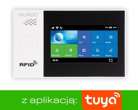 Bezprzewodowa centrala alarmowa GSM + WiFi z aplikacją TUYA SMART, HUXGO - HXA007 2G