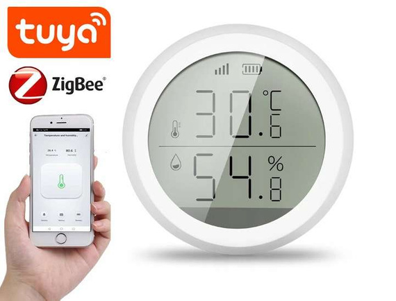 Czujnik temperatury wilgotności ZigBee TUYA LCD