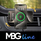 Uchwyt samochodowy na telefon iPhone z ładowarką indukcyjną MagSafe QI2 - MBG Line MBG-Q2