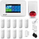 Bezprzewodowy alarm GSM + WiFi - system alarmowy HUXGO z aplikacją TUYA - zestaw alarmowy HXA006 2G W R9 BS z syreną bezprzewodową