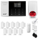 Bezprzewodowy alarm GSM + WiFi - system alarmowy HUXGO z aplikacją TUYA - zestaw alarmowy HXA005 2G B D9 BS z syreną bezprzewodową