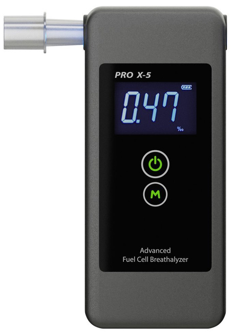 Alkomat elektrochemiczny AlcoFind PRO X-5 - ustniki gratis!