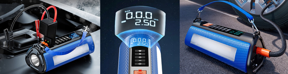 MBG Line® 840CH PRO – Jump Starter, Kompresor, Powerbank i Latarka 4w1 – 10400 mAh / 1000A / 150 PSI