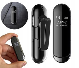 Mini kamera szpiegowska V8 + dyktafon - pamięć 64GB, Full HD, wyświetlacz LCD