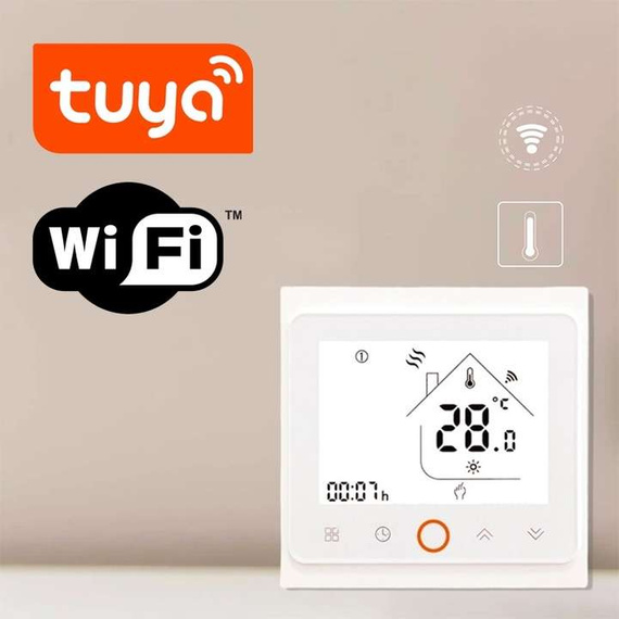 Termostat Pokojowy Regulator Temperatury WIFI 16A WHITE