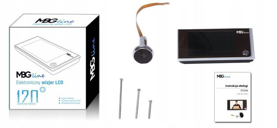 Bezprzewodowy wizjer LCD 3,5" MBG line SF520A