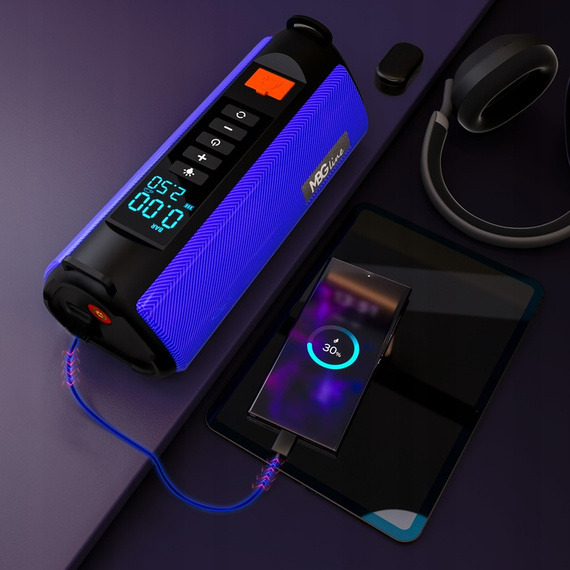 MBG Line® 840CH PRO – Jump Starter, Kompresor, Powerbank i Latarka 4w1 – 10400 mAh / 1000A / 150 PSI