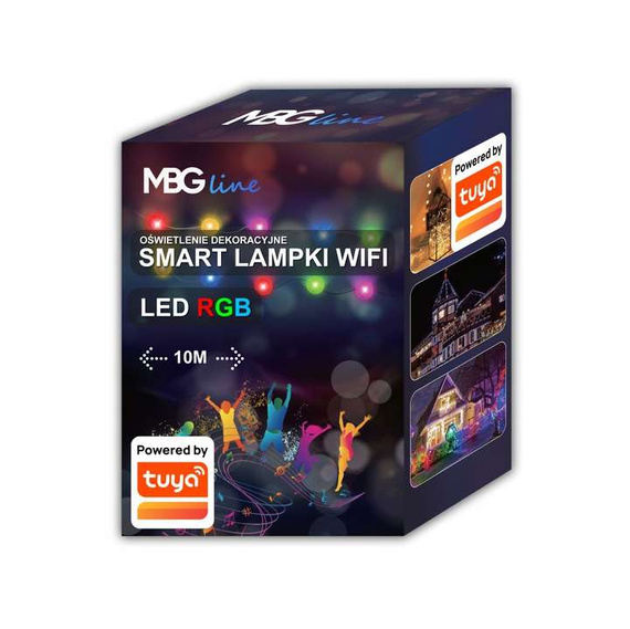 Lampki choinkowe WiFi 10m - SMART lampki LED USB kompatybilne z aplikacją TUYA SMART