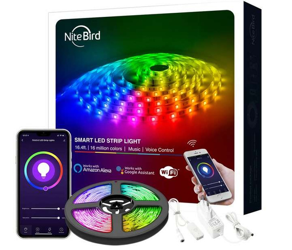 Taśma LED WiFi zdalne sterowanie - pasek 5m RGB kompatybilna z aplikacją TUYA SMART