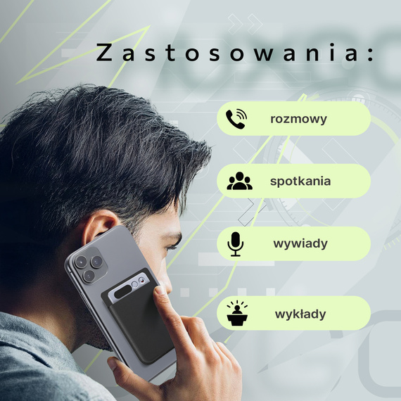 HUXGO Slim AI FW920E – ultracienki dyktafon cyfrowy z Bluetooth 5.3, 64 GB i funkcjami AI