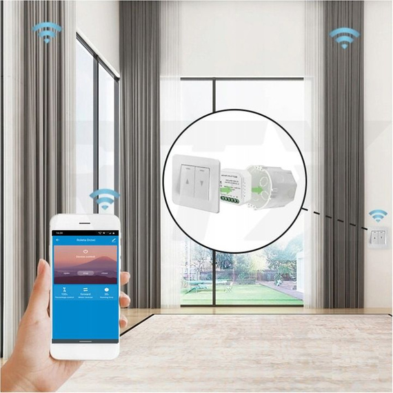 Inteligentny sterownik do rolet RTX CRT WiFi kompatybilny z aplikacją TUYA SMART