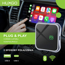 HUXGO, bezprzewodowy adapter samochodowy kompatybilny z CarPlay BY963A/C