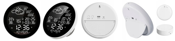 Stacja pogodowa pogody WIFI TUYA SMART 3x czujnik