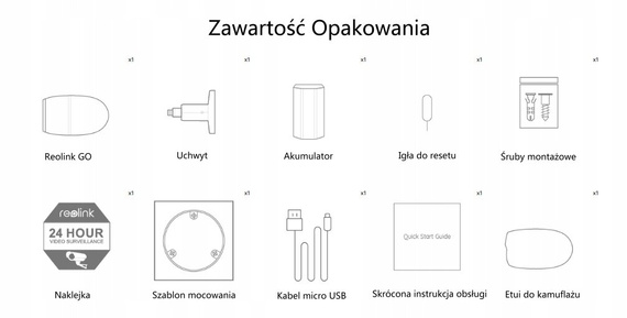 Kamera IP obrotowa GO PLUS LTE 4Mpx - monitoring zewnętrzny Reolink 