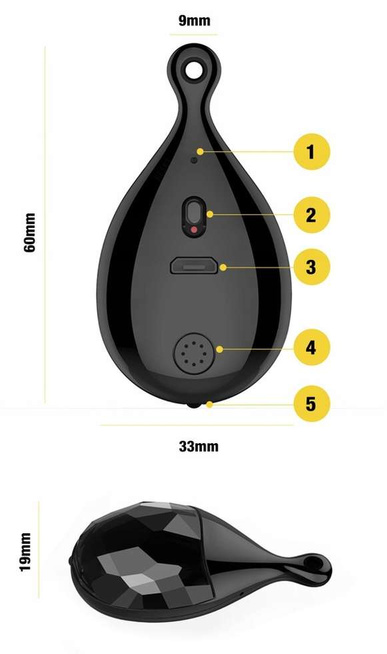 Dyktafon cyfrowy Brelok / Wisiorek UR-28 16GB - podsłuch USB