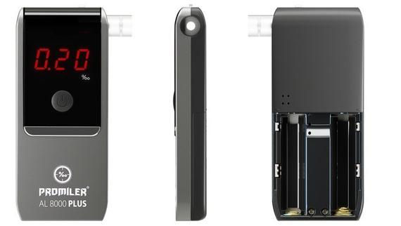 Alkomat elektrochemiczny Promiler AL-8000 PLUS + ustniki gratis!