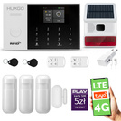 Alarm bezprzewodowy WiFi + GSM 4G - zestaw alarmowy HUXGO z aplikacją TUYA - HXA005 4G B R3 BS z syreną bezprzewodową