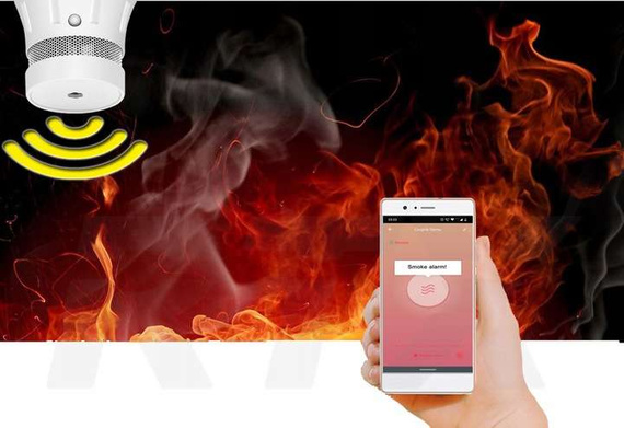 Czujnik dymu ZigBee kompatybilny z aplikacją TUYA SMART