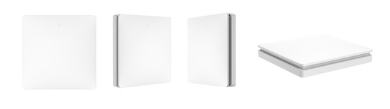 Wyłącznik pojedynczy Linptech biały K9W1(biały) + odbiornik  R2