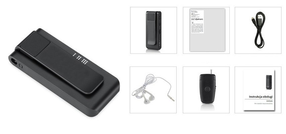 Profesjonalny dyktafon DVR309 - podsłuch 16GB