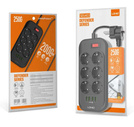 Przedłużasz, listwa zasilająca 2500W na 6 gniazd + 4x USB