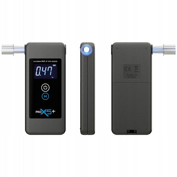 Alkomat elektrochemiczny AlcoFind PRO X-5+ - ustniki gratis!