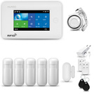 Bezprzewodowy alarm GSM + WiFi - system alarmowy HUXGO z aplikacją TUYA - zestaw alarmowy HXA006 2G W R5 PS z syreną przewodową