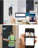 Wideodomofon WiFi z dzwonkiem i czujnikiem ruchu kompatybilny z aplikacją TUYA SMART (biały)