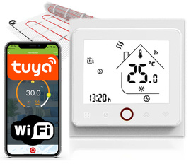 Termostat Pokojowy Regulator Temperatury WIFI 16A WHITE