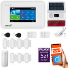Bezprzewodowy alarm GSM + WiFi - system alarmowy HUXGO z aplikacją TUYA - zestaw alarmowy HXA006 2G W D7 BS z syreną bezprzewodową