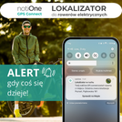 Precyzyjny lokalizator do roweru elektrycznego notiOne GPS Connect PANASONIC