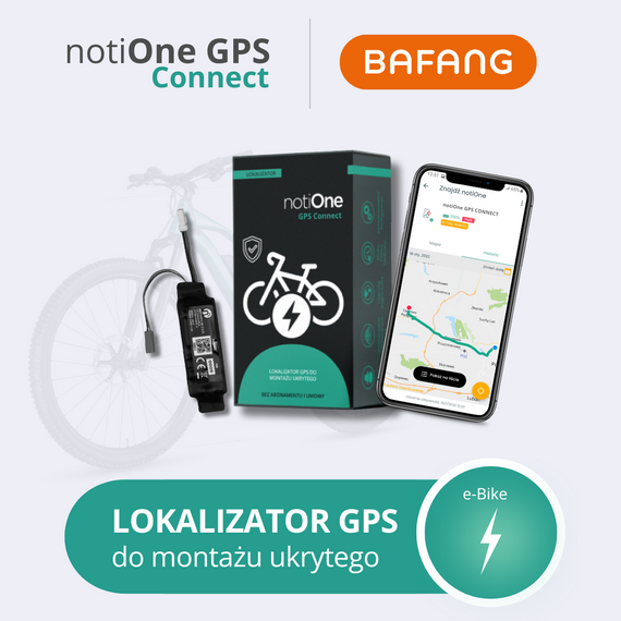 Precyzyjny lokalizator do roweru elektrycznego notiOne GPS Connect BAFANG