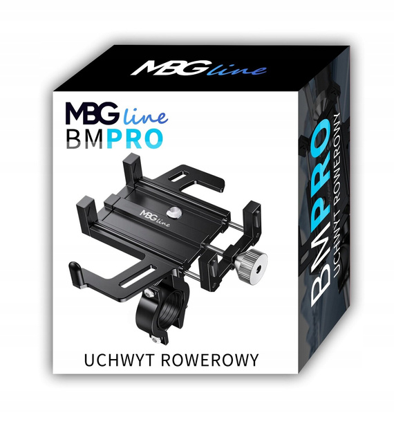 Aluminiowy uniwersalny uchwyt na telefon do roweru / hulajnogi / motocykla MBG line BM PRO MH29A