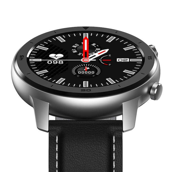 Smartwatch DT78 - zegarek elektroniczny, czarno-czerwony