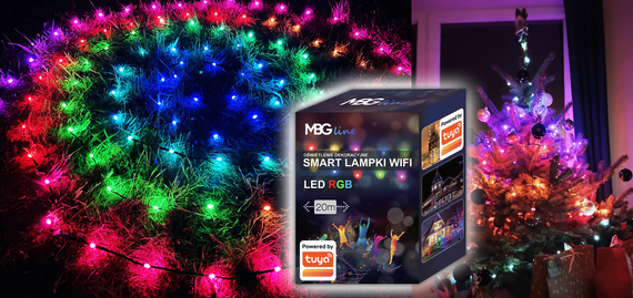 Lampki choinkowe WiFi 20m - SMART lampki LED USB kompatybilne z aplikacją TUYA SMART