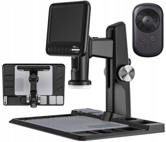 Profesjonalny mikroskop cyfrowy z powiększeniem 1600x z ekranem 7" IPS HD - MBG line 318