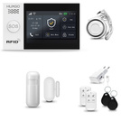 Bezprzewodowy alarm GSM + WiFi - system alarmowy HUXGO z aplikacją TUYA - zestaw alarmowy HXA007 2G B R1 PS z syreną przewodową