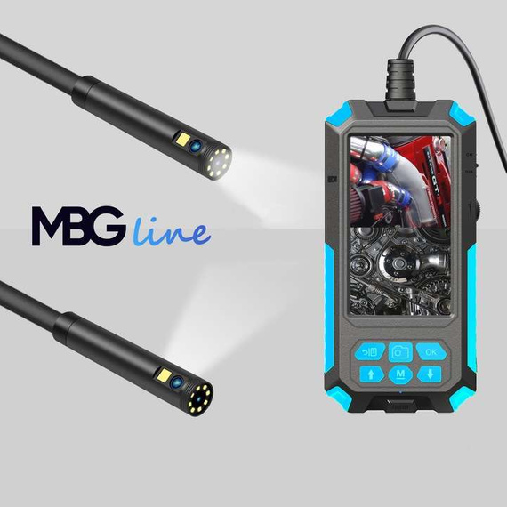 Endoskopowa kamera inspekcyjna z podwójną kamerą MBG Line 5m 2xFull HD