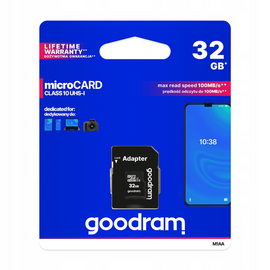 Karta pamięci 32GB GOODRAM microSD klasa 10