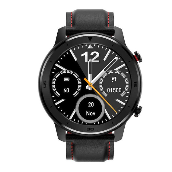 Smartwatch DT78 - zegarek elektroniczny, czarno-czerwony