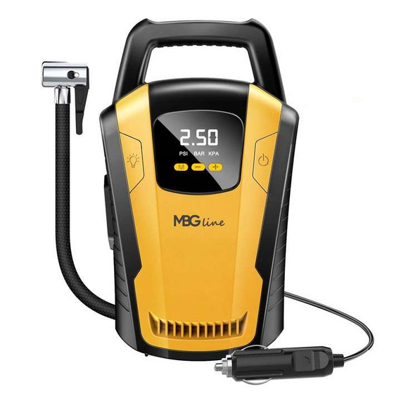 Kompresor samochodowy MBG line 3650 - sprężarka 12V z wyświetlaczem LED