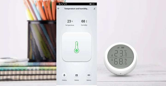 Czujnik temperatury wilgotności ZigBee TUYA LCD